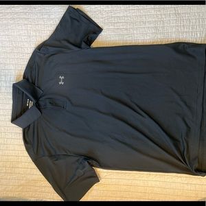 Black Under Armor Tech polo
